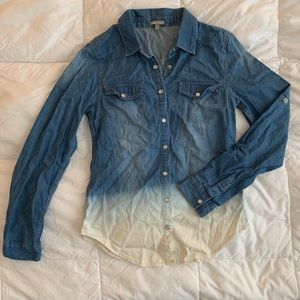 Ombré chambray button down